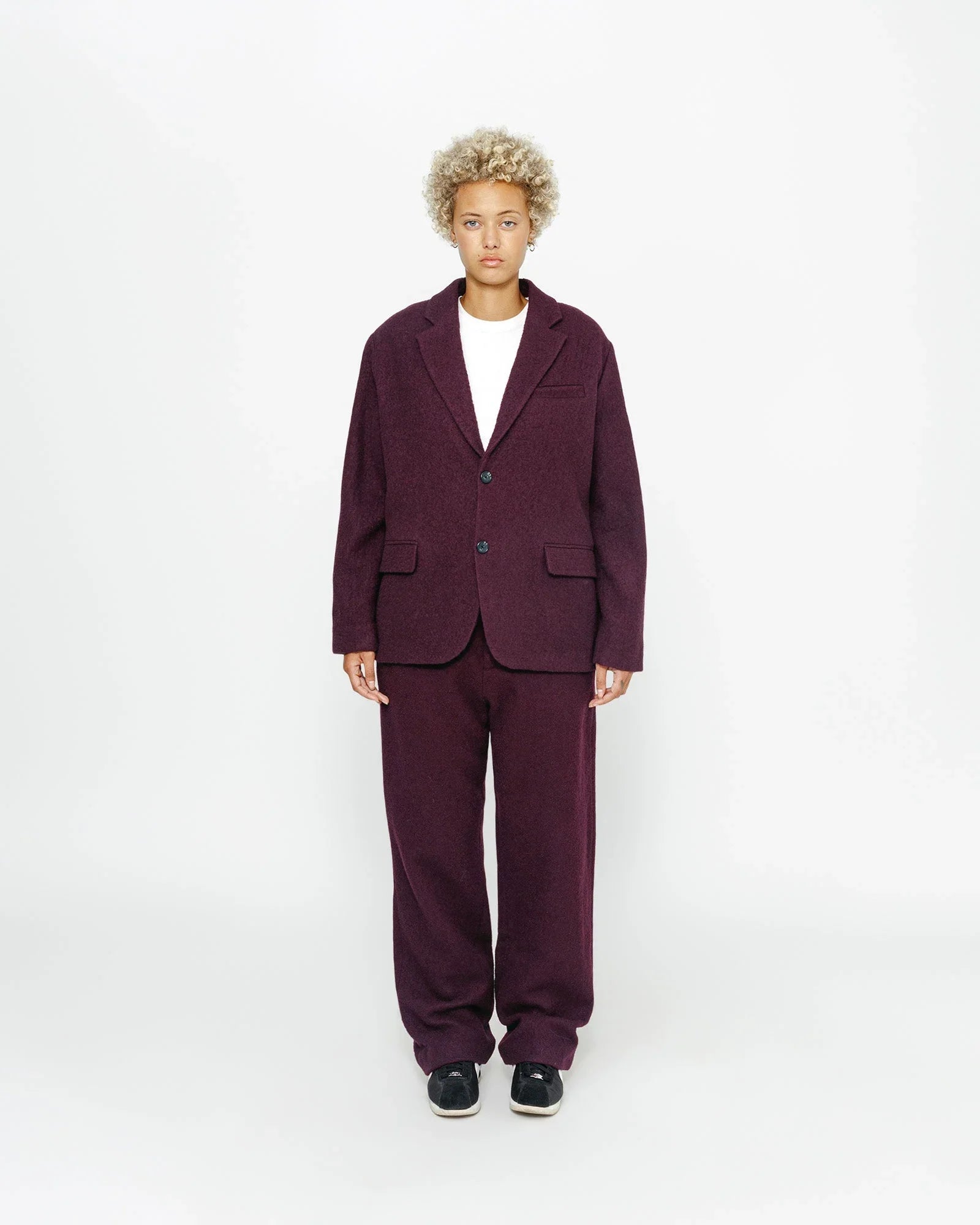 RELAXED TROUSER TEXTURED WOOL - Four Street