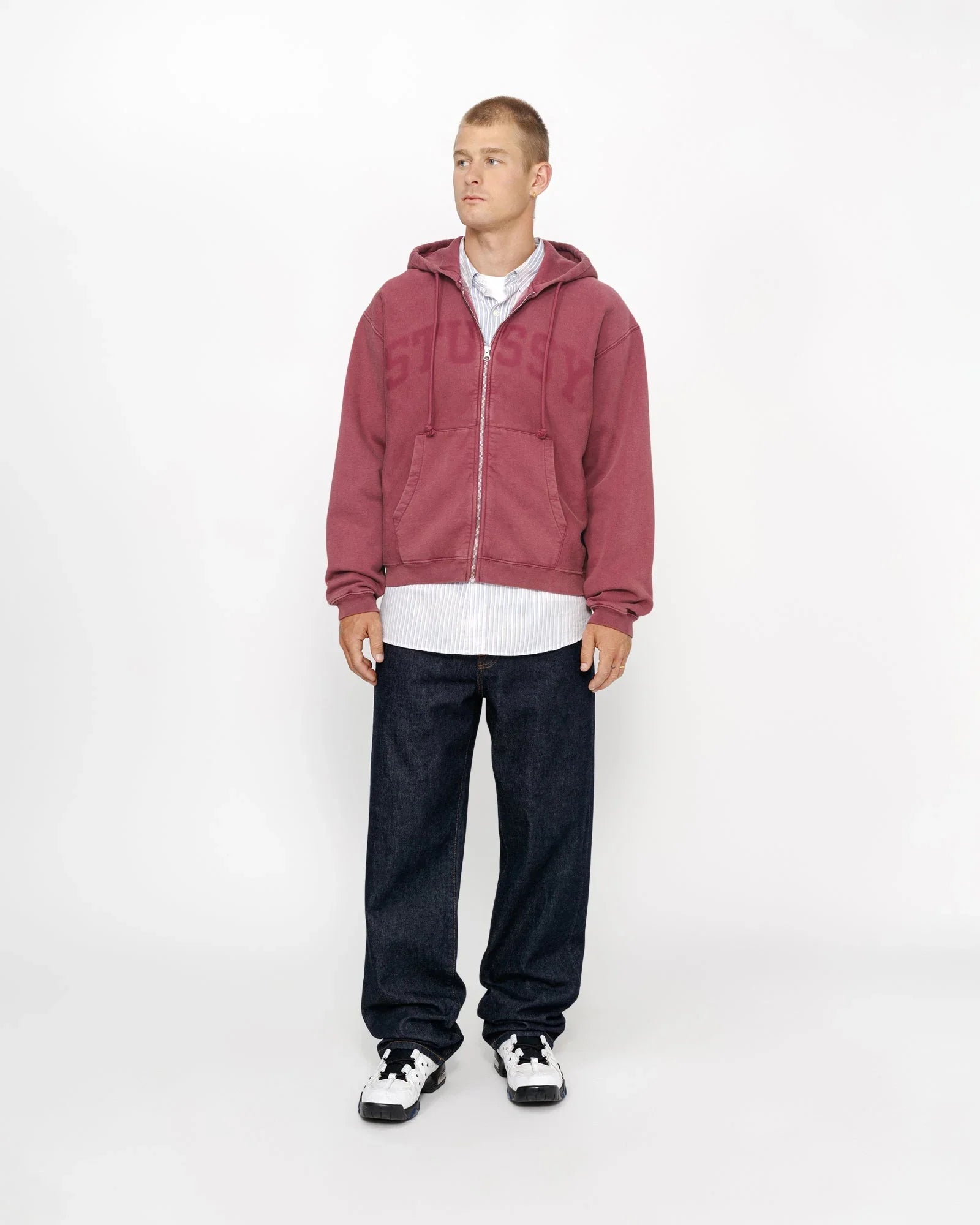 ZIP HOODIE FADED GRAPHIC - Four Street