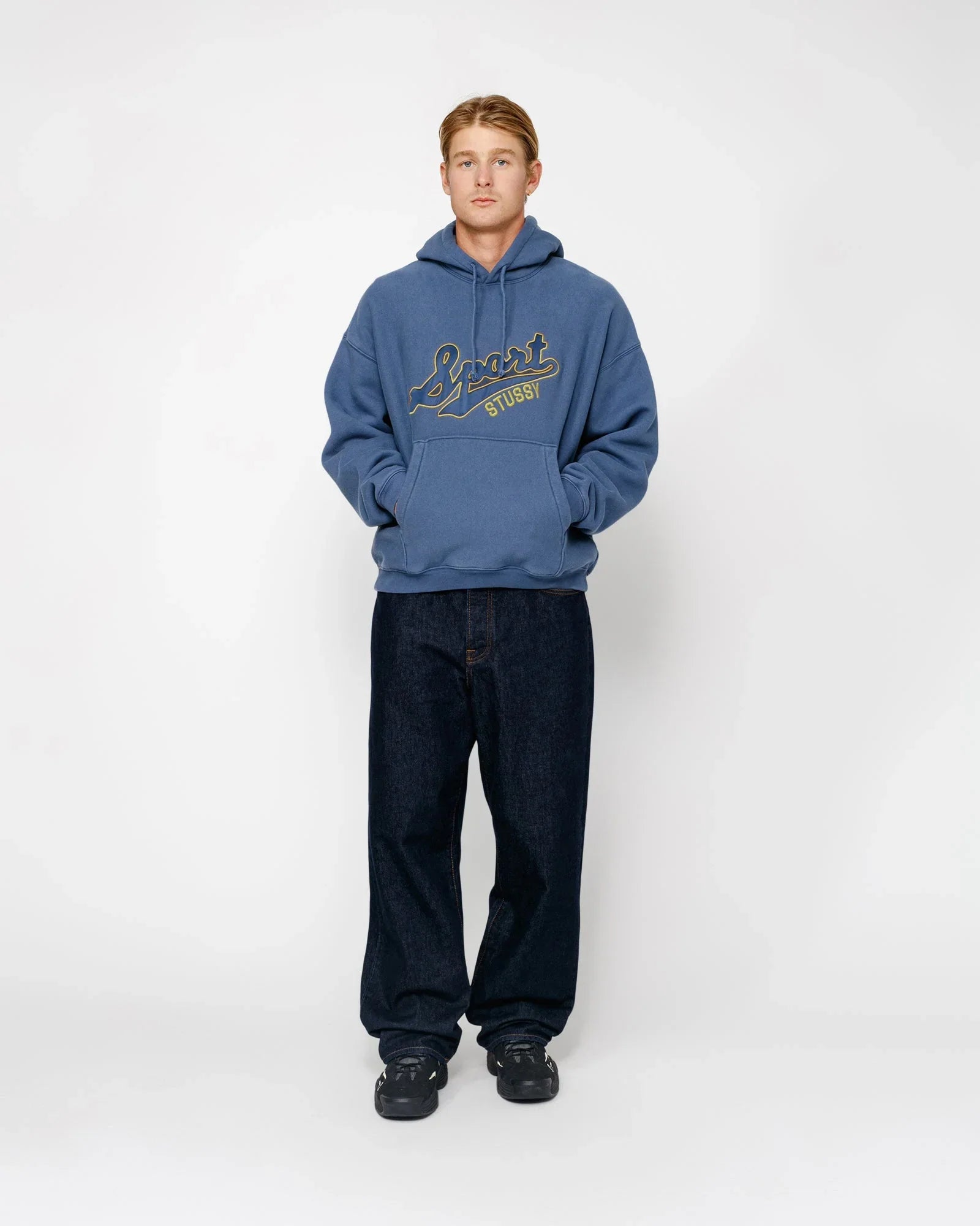 SATIN PATCH HOODIE - Four Street
