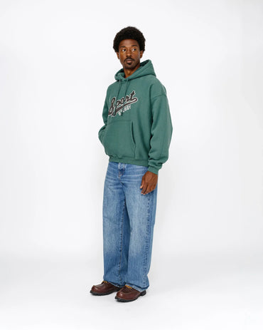 SATIN PATCH HOODIE