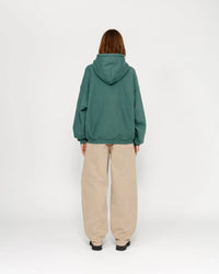 SATIN PATCH HOODIE