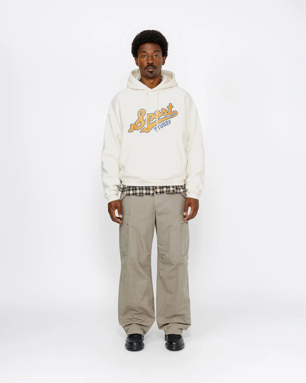 SATIN PATCH HOODIE - Four Street