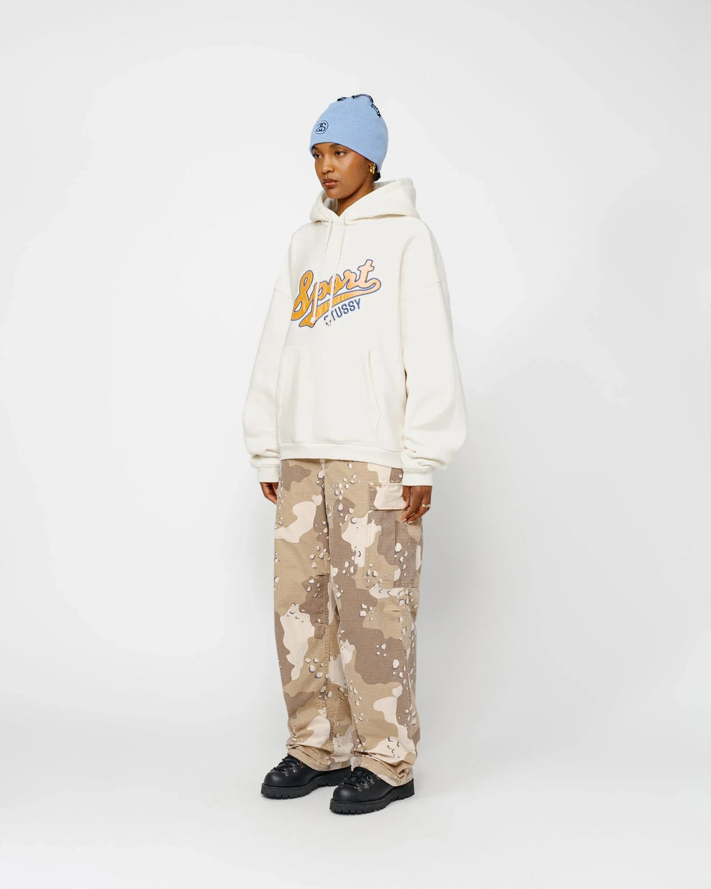 SATIN PATCH HOODIE - Four Street