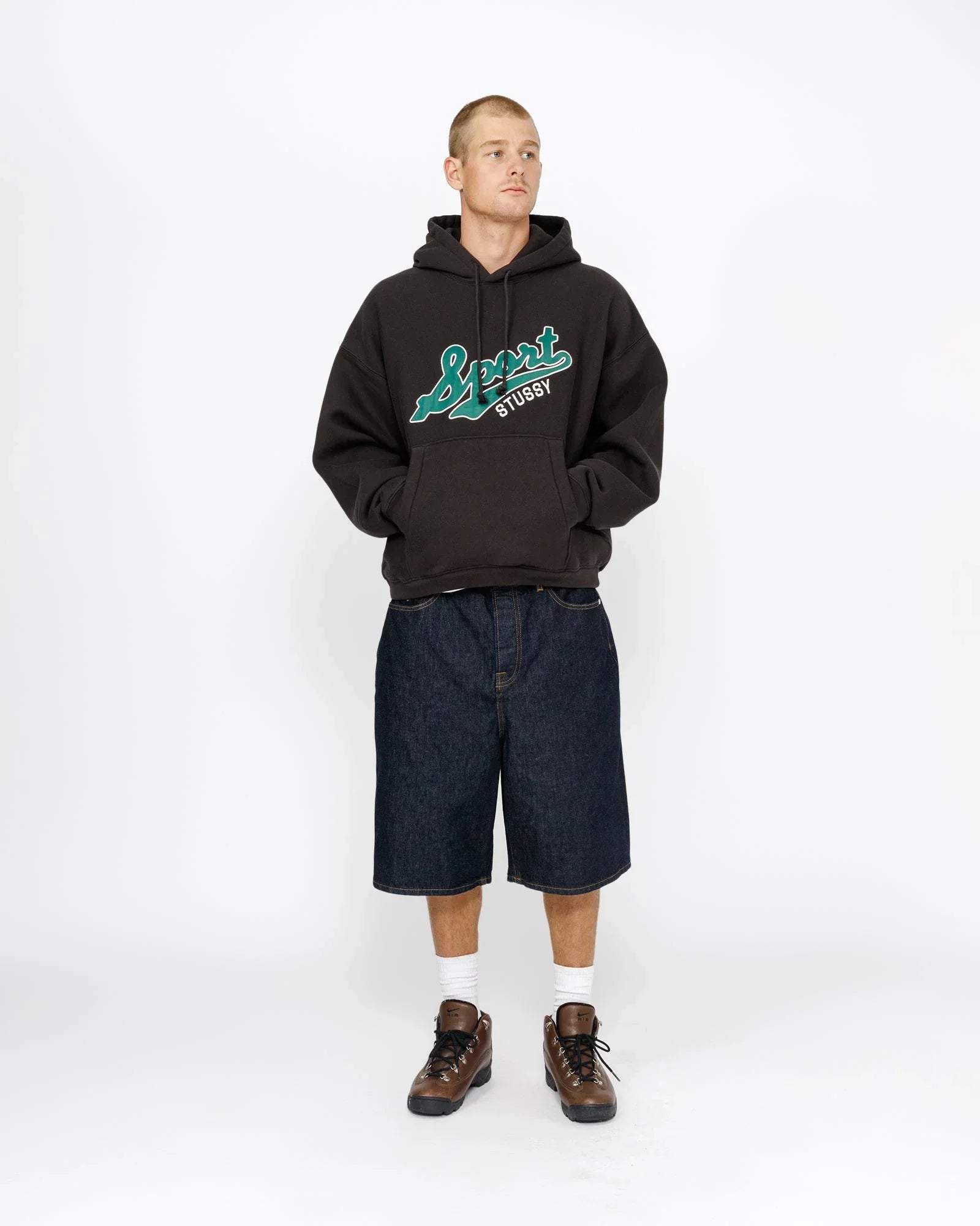 SATIN PATCH HOODIE - Four Street