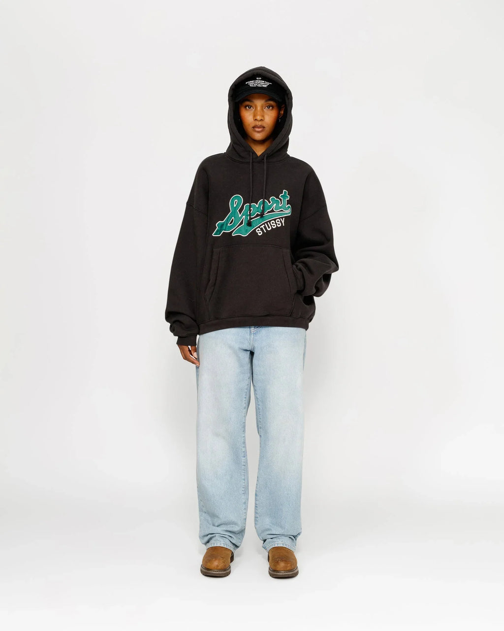 SATIN PATCH HOODIE - Four Street