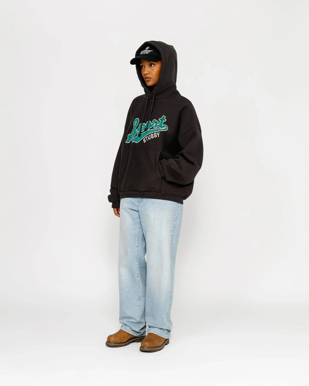 SATIN PATCH HOODIE - Four Street