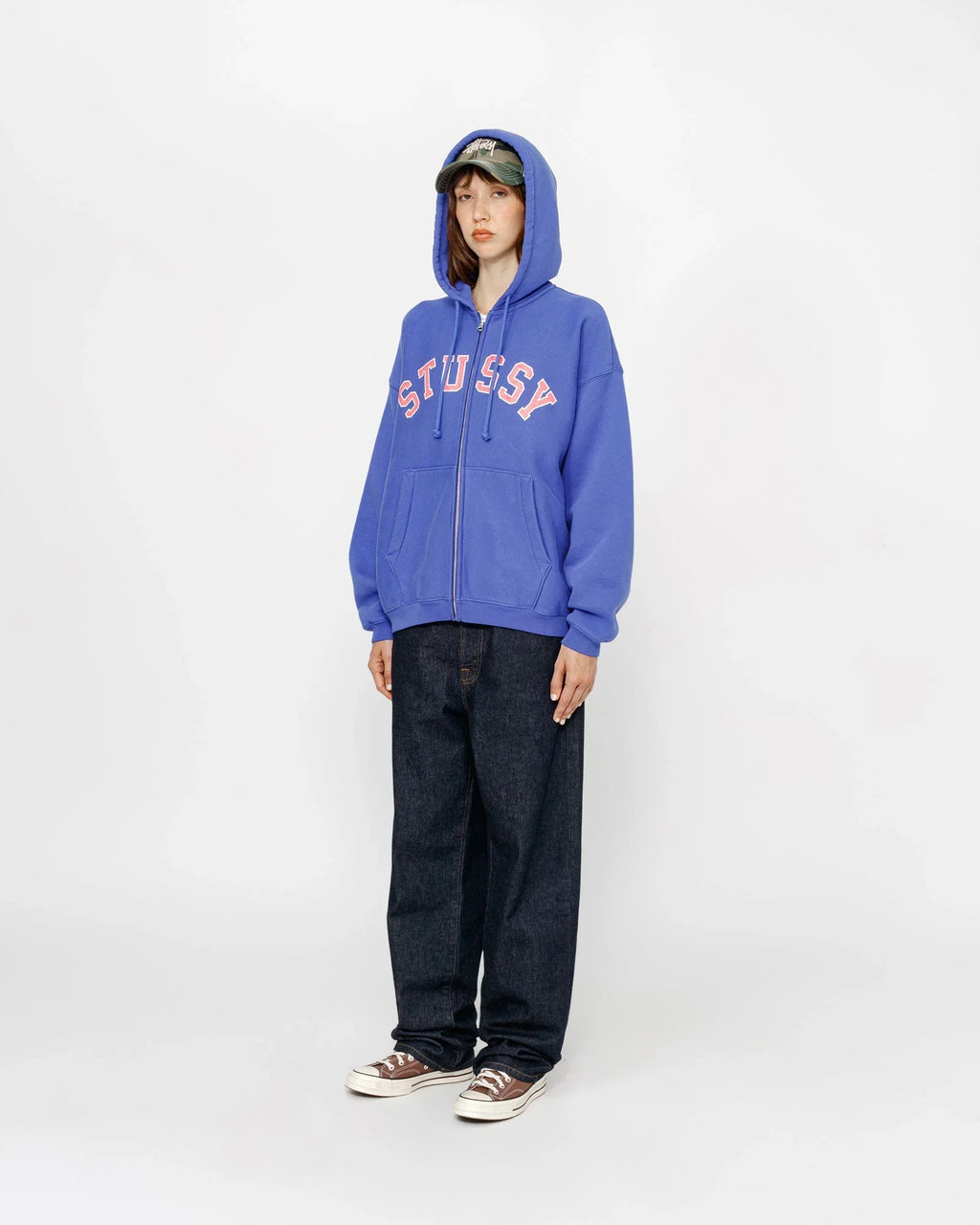 FADED GRAPHIC ZIP HOODIE - Four Street