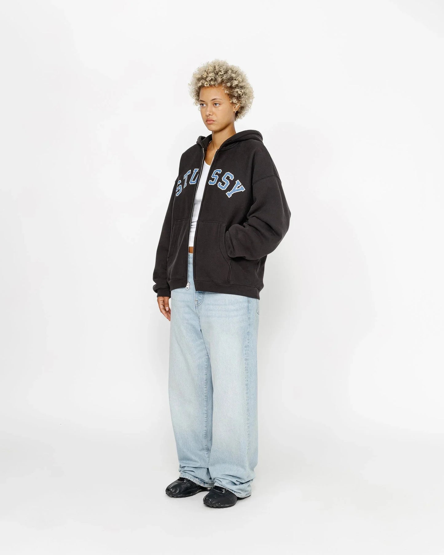 FADED GRAPHIC ZIP HOODIE