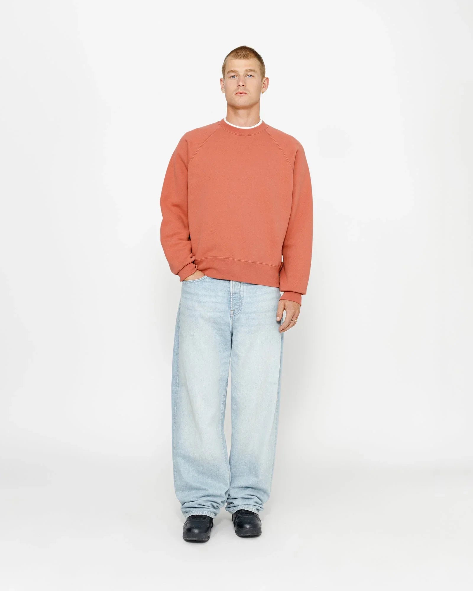 FLEECE RAGLAN CREW - Four Street