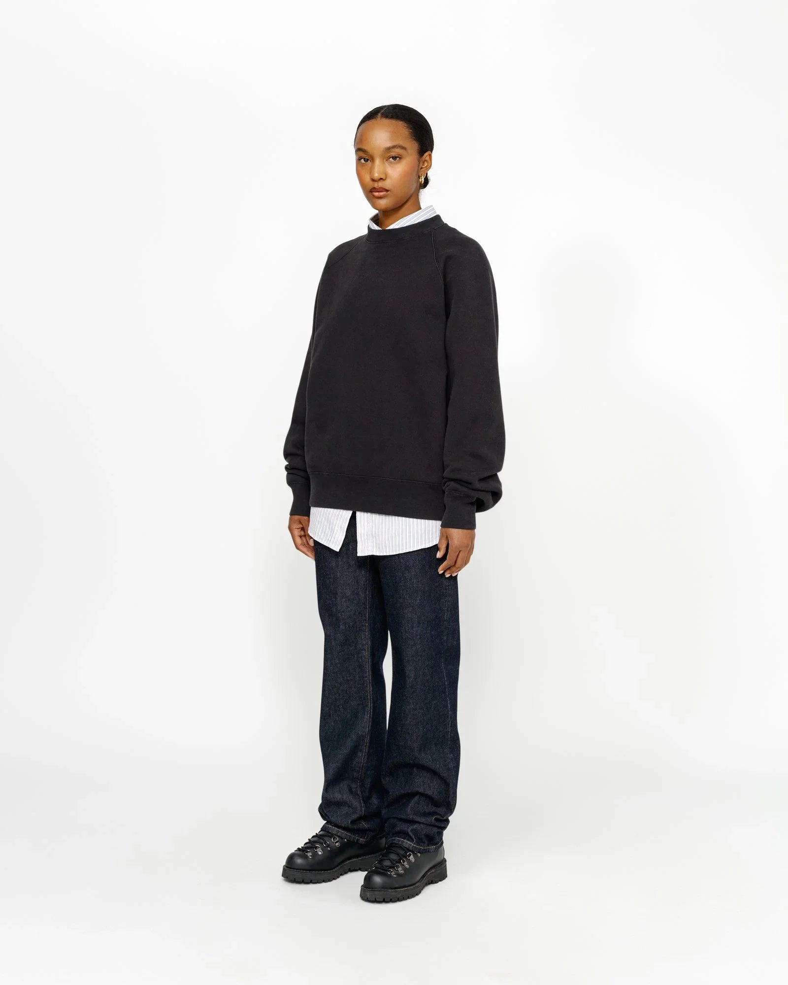 FLEECE RAGLAN CREW - Four Street