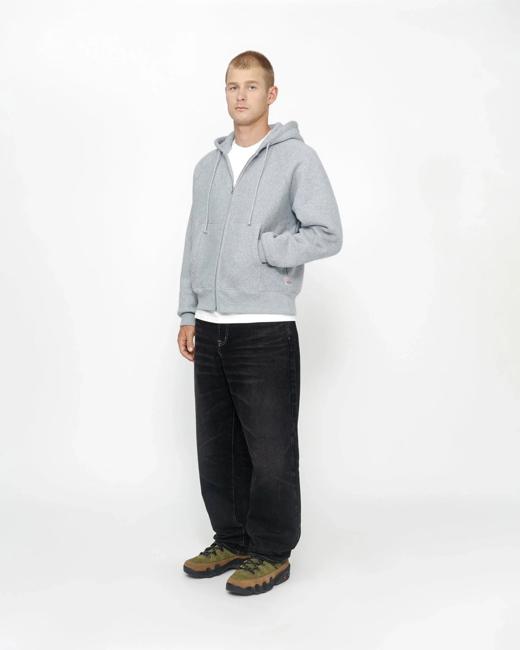 FLEECE RAGLAN ZIP HOODIE - Four Street