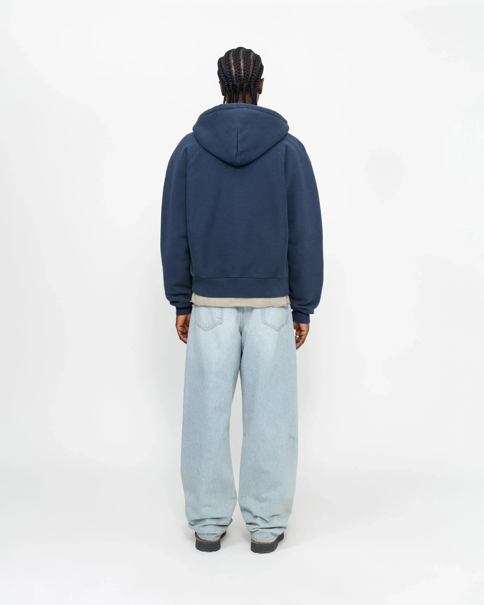 FLEECE RAGLAN ZIP HOODIE - Four Street