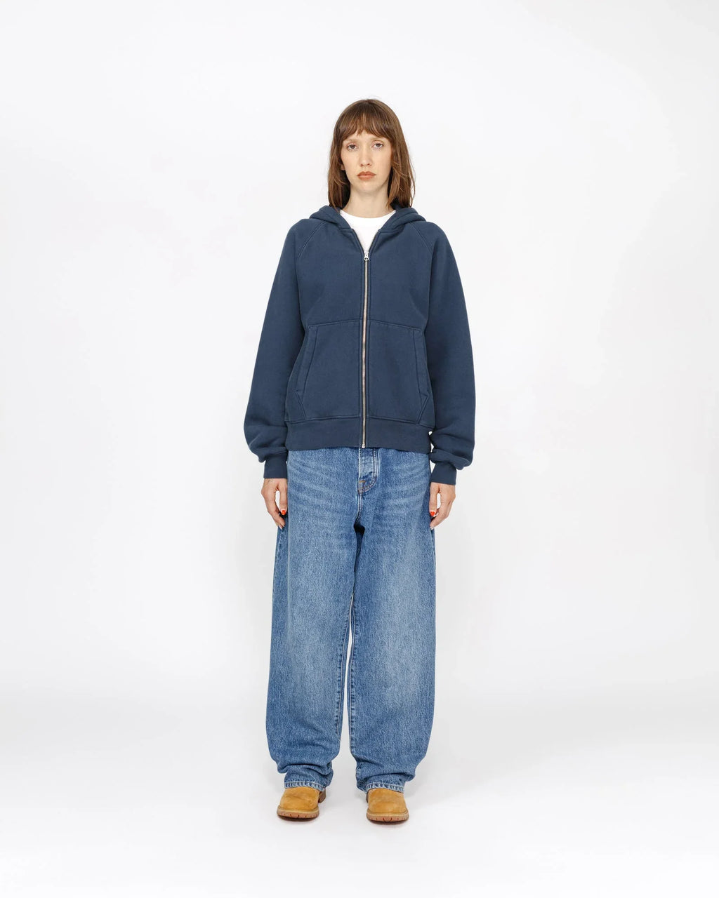 FLEECE RAGLAN ZIP HOODIE - Four Street