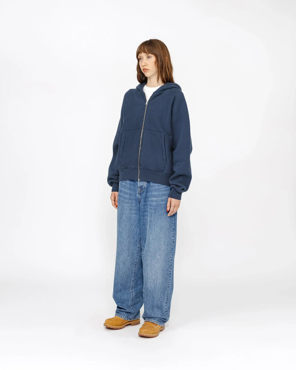 FLEECE RAGLAN ZIP HOODIE - Four Street