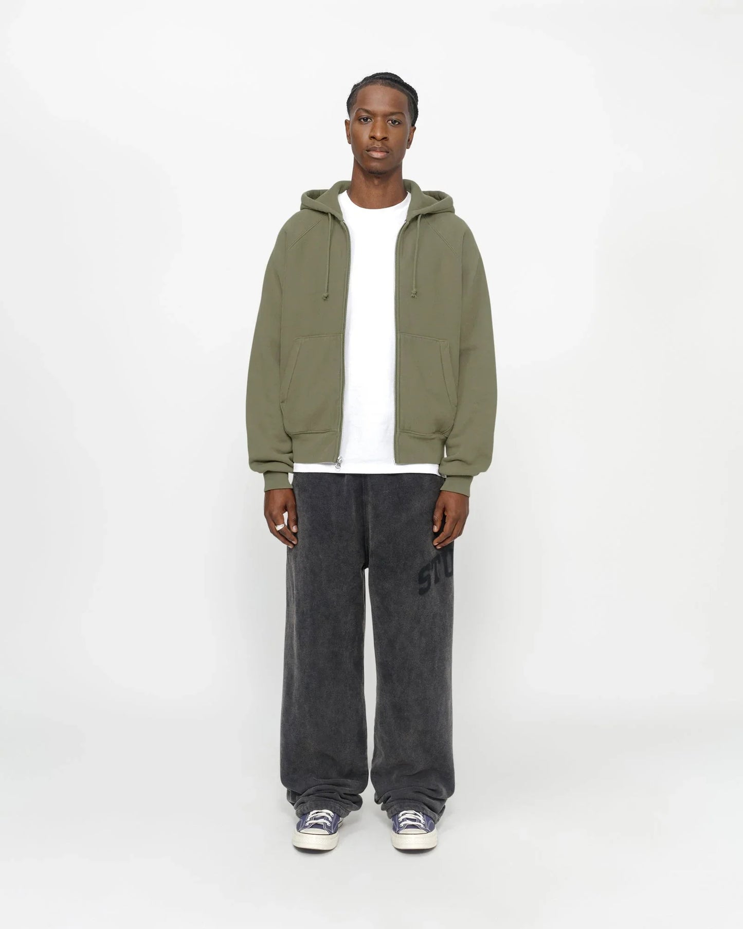 FLEECE RAGLAN ZIP HOODIE