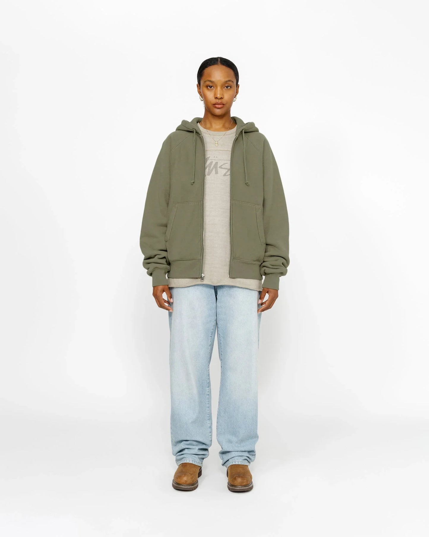 FLEECE RAGLAN ZIP HOODIE