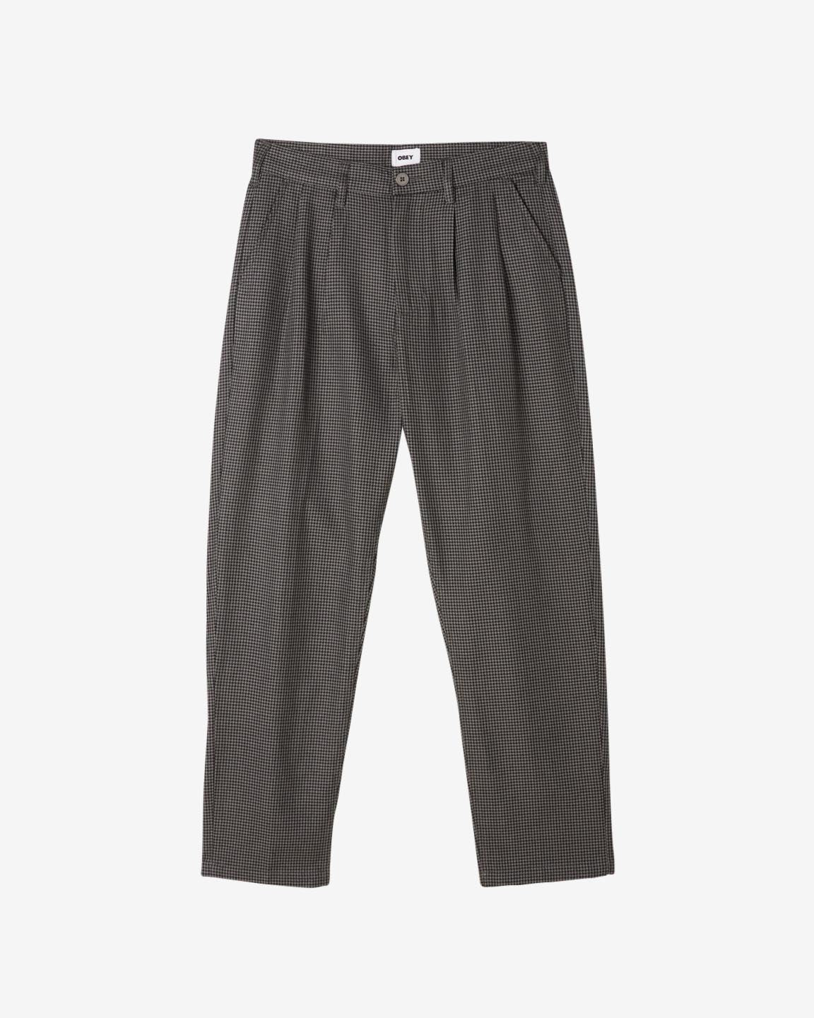 FUBAR HOUNDSTOOTH PLEATED PANT