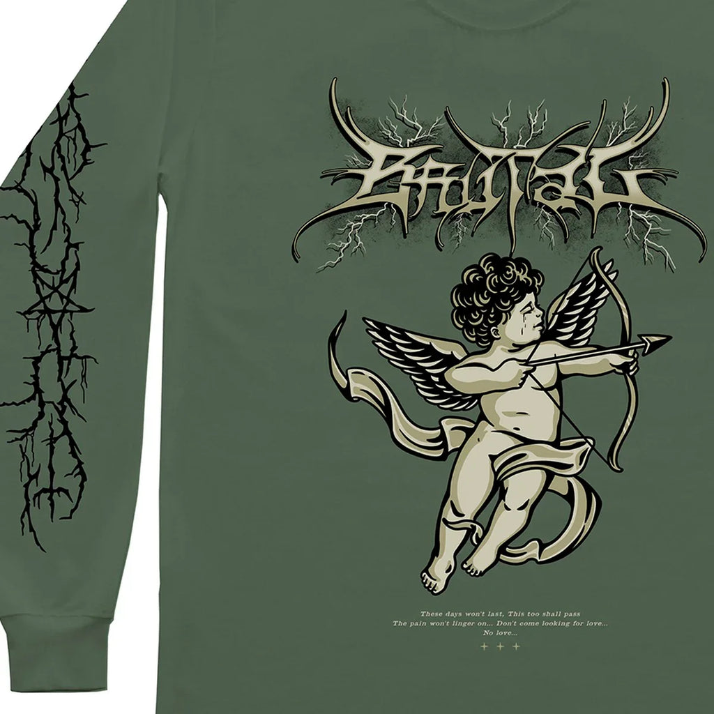 Camiseta Manga Longa - No Love Green - Four Street