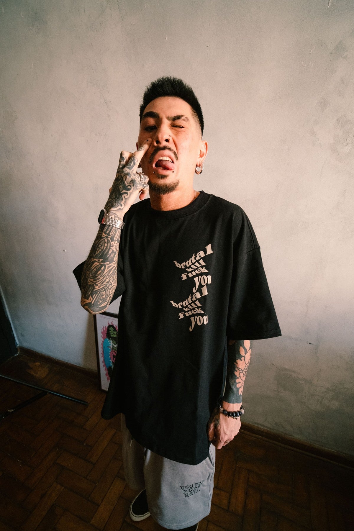 Camiseta Oversized - F**