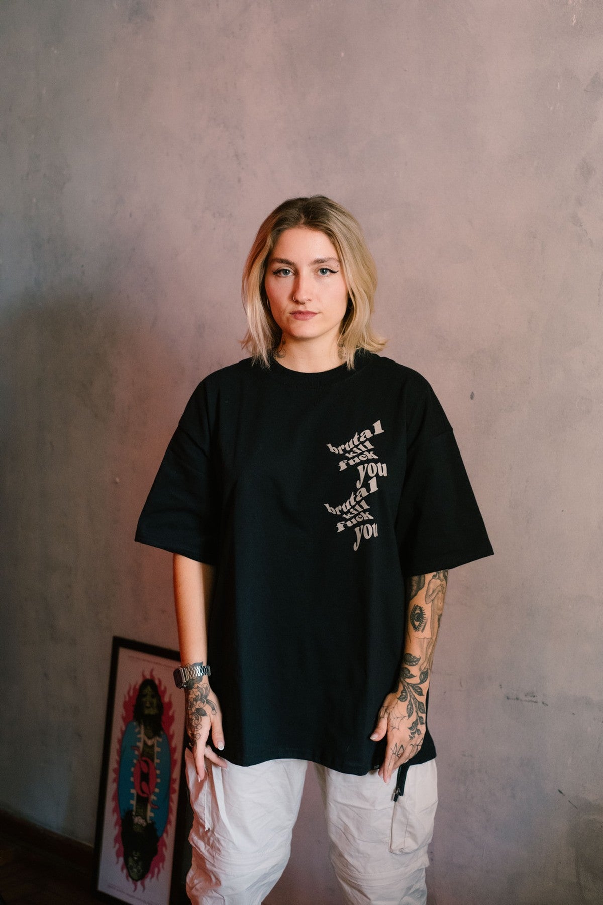 Camiseta Oversized - F**