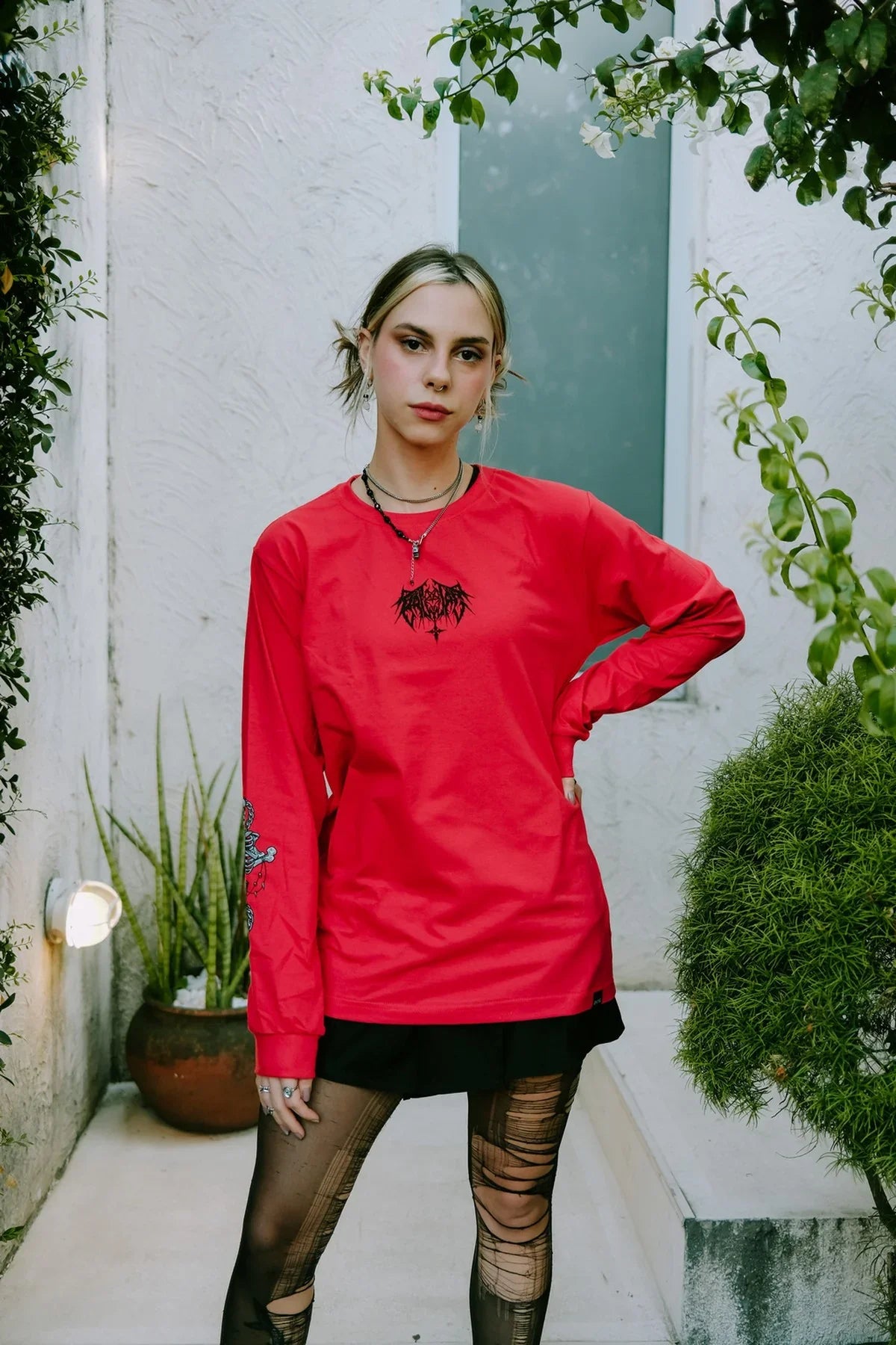 Camiseta Manga Longa - Shax Red - Four Street