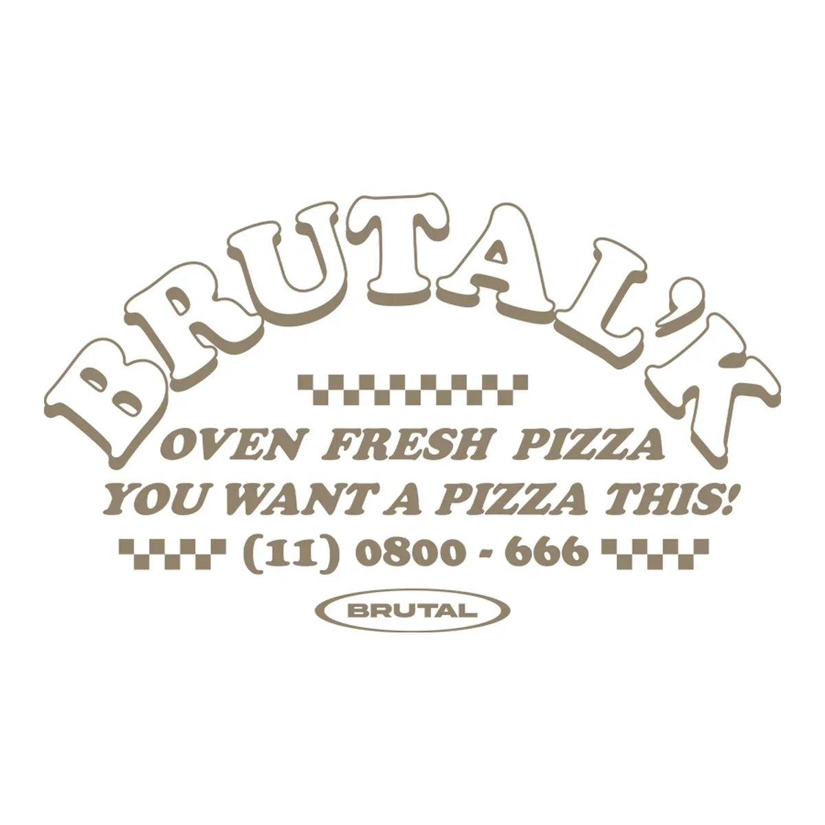 Camiseta Oversized - Love Pizza White