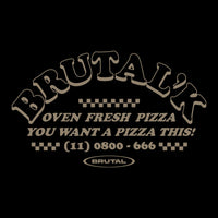 Camiseta Oversized - Love Pizza Black