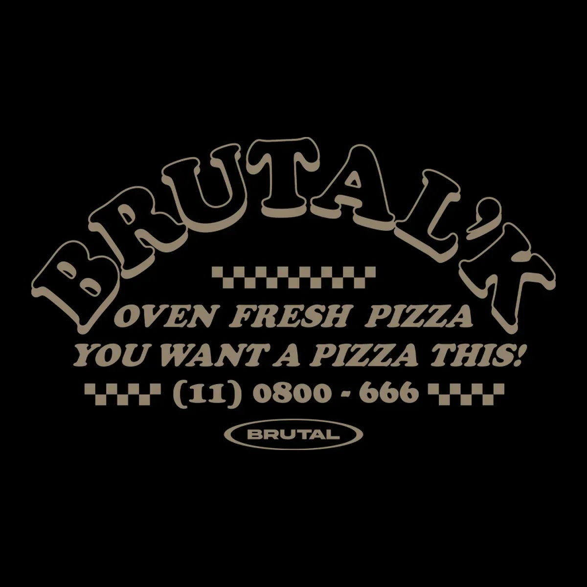 Camiseta Oversized - Love Pizza Black - Four Street