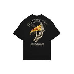 Camiseta Oversized - Love Pizza Black