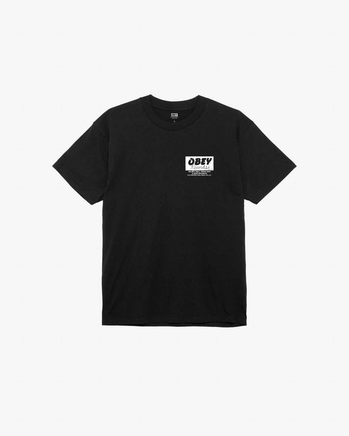 OBEY RECORDS BUY, SELL, TRADE CLASSIC T-SHIRT