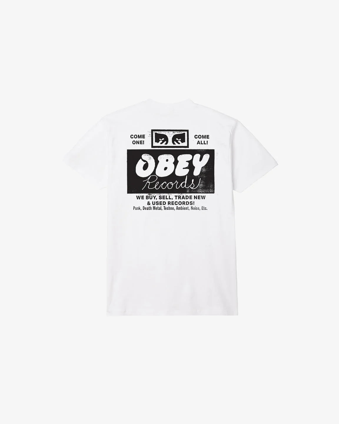 OBEY RECORDS BUY, SELL, TRADE CLASSIC T-SHIRT - Four Street