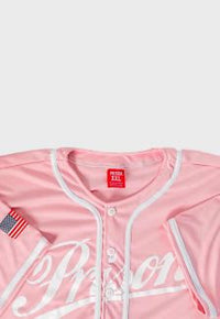Camisa de Baseball League Prison Rosa