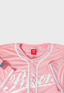Camisa de Baseball League Prison Rosa