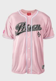 Camisa de Baseball League Prison Yorks Pink