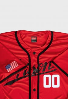 camiseta de baseball Prison new york 00 vermelha