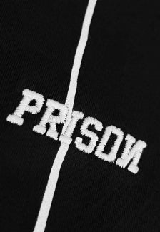 Camiseta Streetwear NY Bordado Listrada Prison Preta