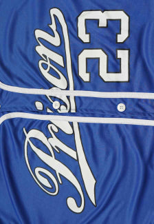 Camiseta Baseball Jersey Prison 23 Azul Royal