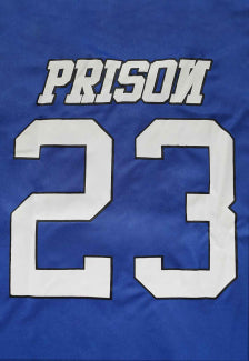 Camiseta Baseball Jersey Prison 23 Azul Royal