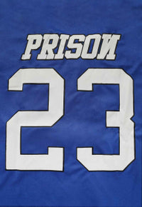 Camiseta Baseball Jersey Prison 23 Azul Royal