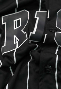 Camiseta Baseball Logo Prison NY Preta Listrada