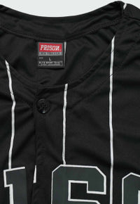 Camiseta Baseball Logo Prison NY Preta Listrada