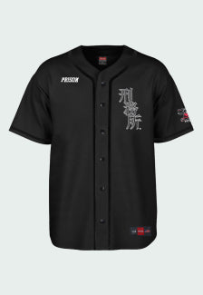 Camiseta de Baseball Prison Samurai Preta