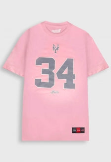 Camiseta Streetwear Prison Nova York Rosa 34