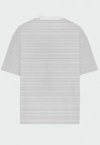 Camiseta listrada Branca over Prison