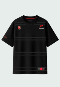 Camiseta Listrada Preta Prison Running Club