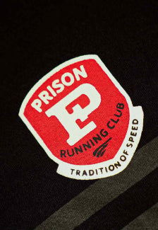 Camiseta Listrada Preta Prison Running Club