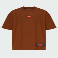 Camiseta Over Logo box Prison Marrom