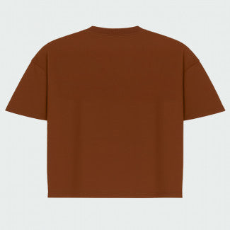 Camiseta Over Logo box Prison Marrom