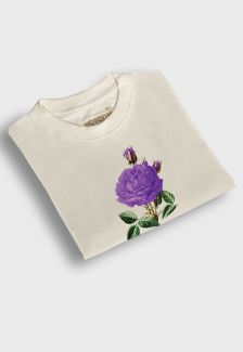 Camiseta Streetwear Prison Off White Flower Violet