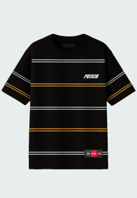 Camiseta Listrada Preta Prison Dual Colors